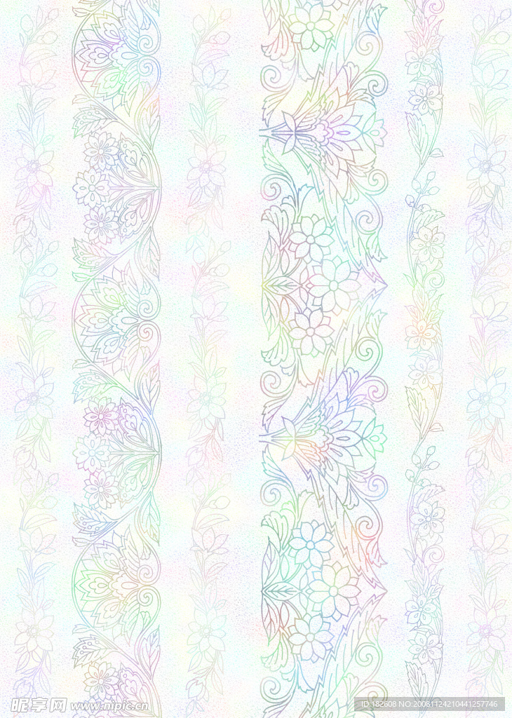 高贵花朵底纹