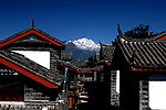 丽江古城与玉龙雪山