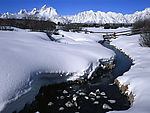 清晰雪地