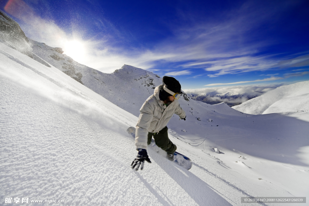 滑雪运动图片素材