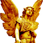 天使青铜石像