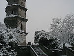 雪中塔