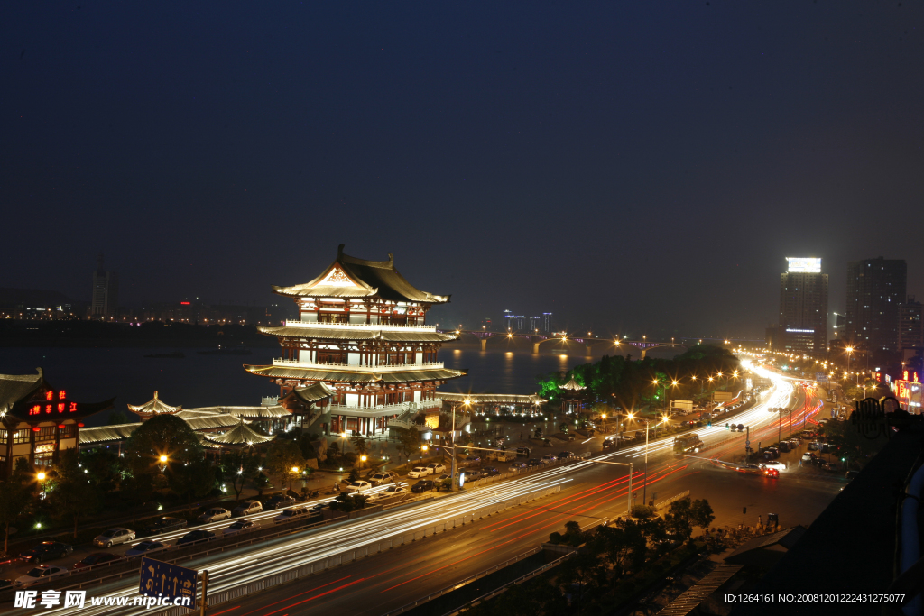 长沙城市交通夜景