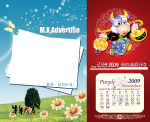 09年日历模板十一月