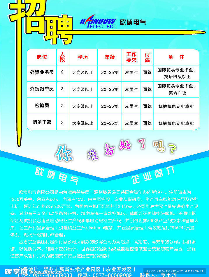 招聘海报