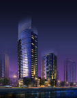 建筑夜景效果图