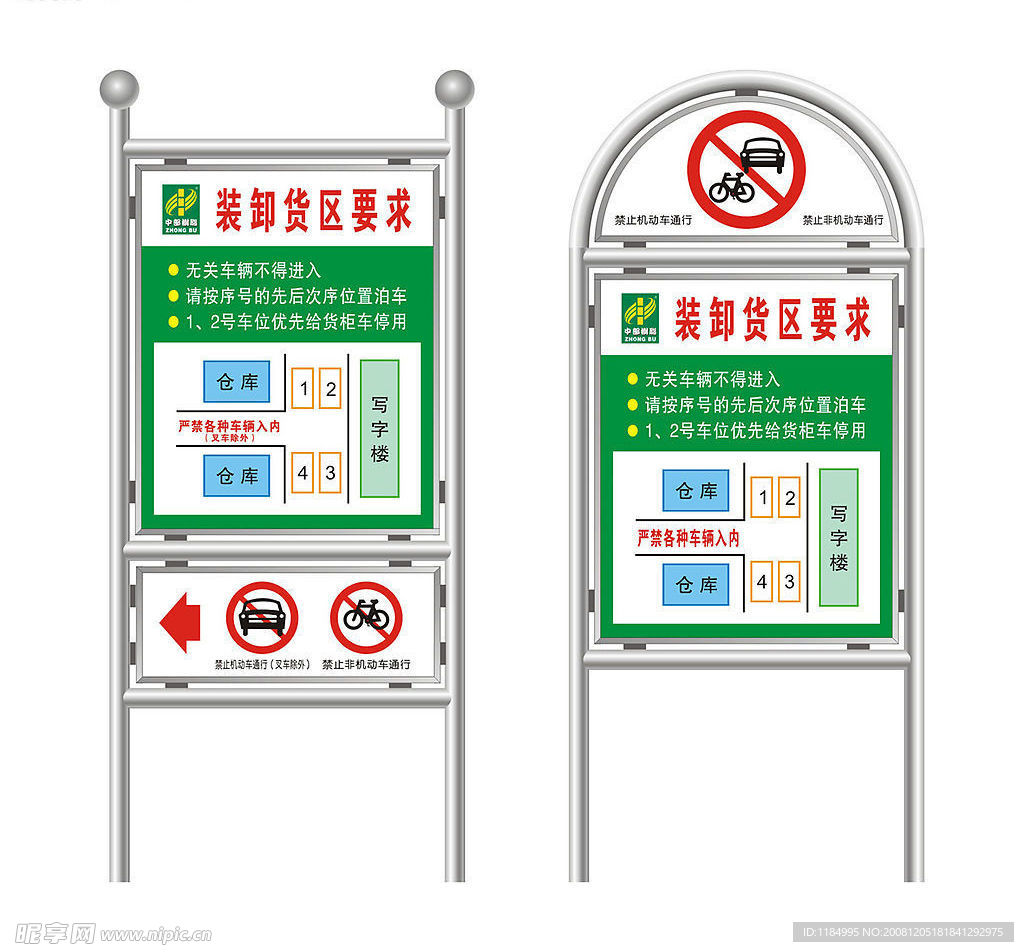 矢量安全标识路牌