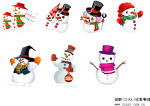 几个可爱的雪人