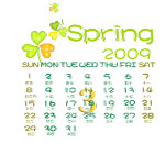 2009年3月日历数字psd模板