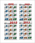 20082011日历模版