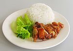 脆骨肉片饭