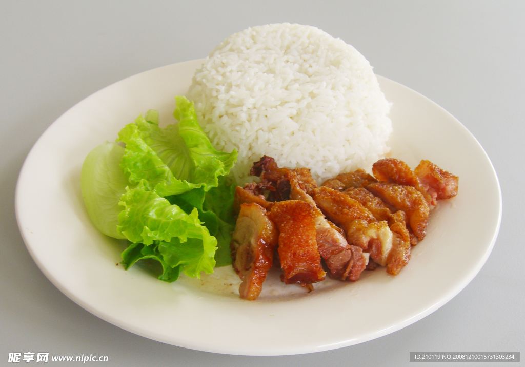 脆骨肉片饭
