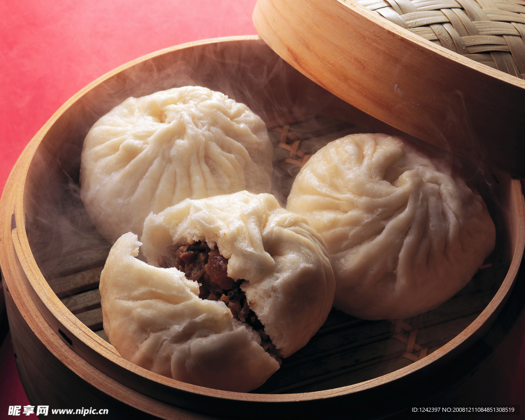 美食餐饮 小笼包