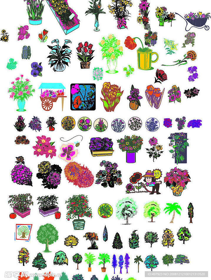 花树矢量图