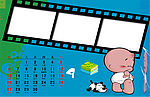 2009年小屁孩台历PSD儿童模板（合层）