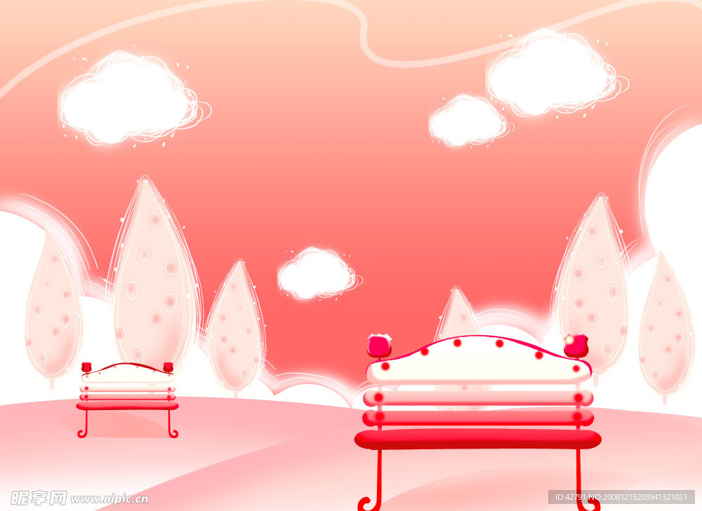 雪国故事儿童插画全