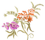 彩绘花卉