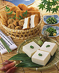 油炸糕和豆腐块