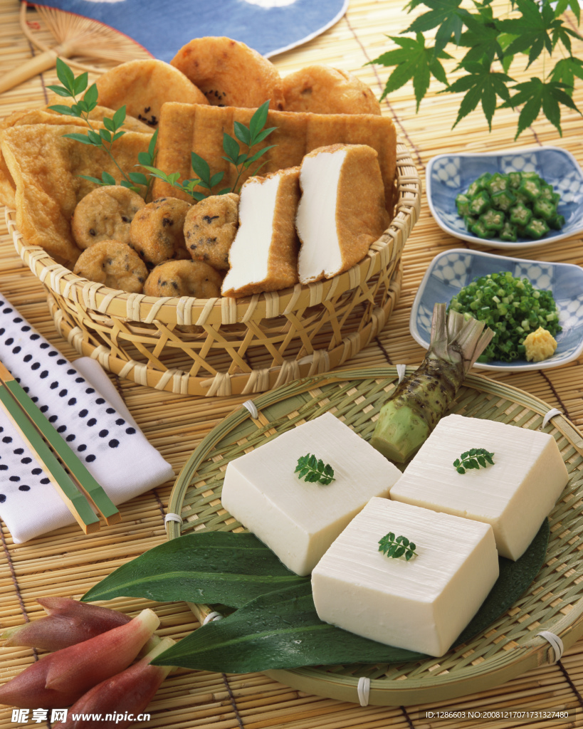 油炸糕和豆腐块