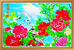 花好月圆中堂画