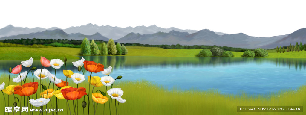 湖边风景