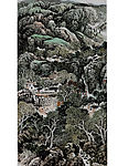 国画 姜光明 《伏牛山家》