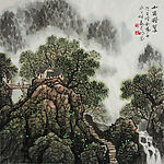 姜光明 国画 《山岗凝翠》
