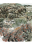 姜光明 国画 《山果盈枝》