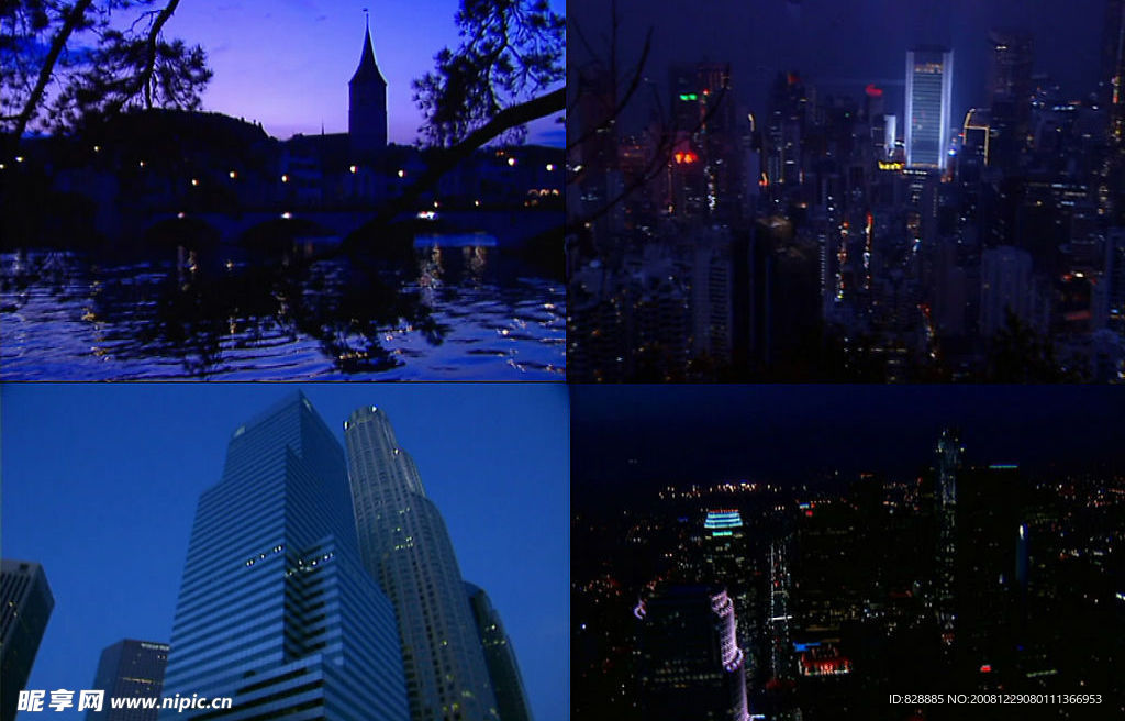 美丽的都市夜色 视频素材