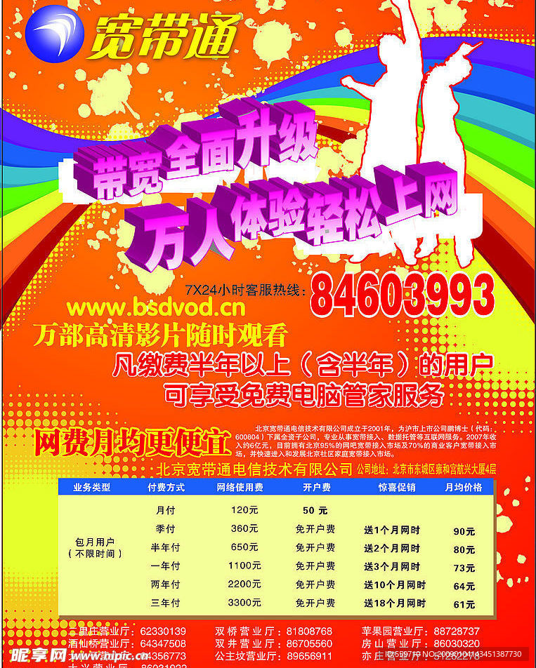 电信  宽带  宽带通