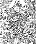 敦煌壁画持弓箭金刚