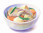 手绘食物_面条
