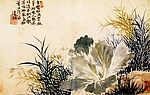 芦塘芥菜图
