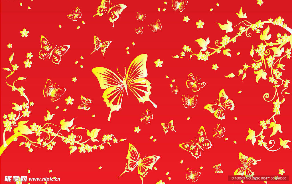 蝴蝶底纹