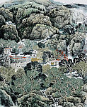 姜光明  国画 《八月里的山峰》
