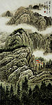 姜光明 国画 《苍崖耸秀》
