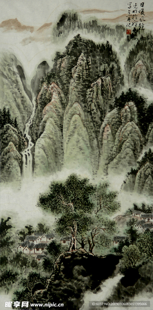 姜光明 国画  《日暖风清》