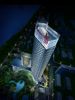 高层建筑夜景效果图