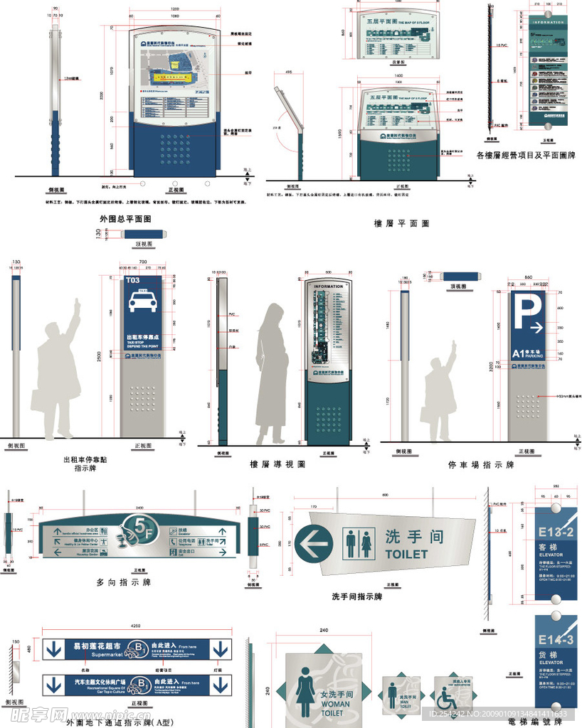 世纪金源指示牌
