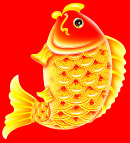精美的金钱龙纹鲤鱼