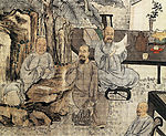 九日行庵文燕局部图
