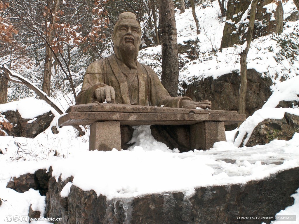 南京紫金山头陀岭雪景