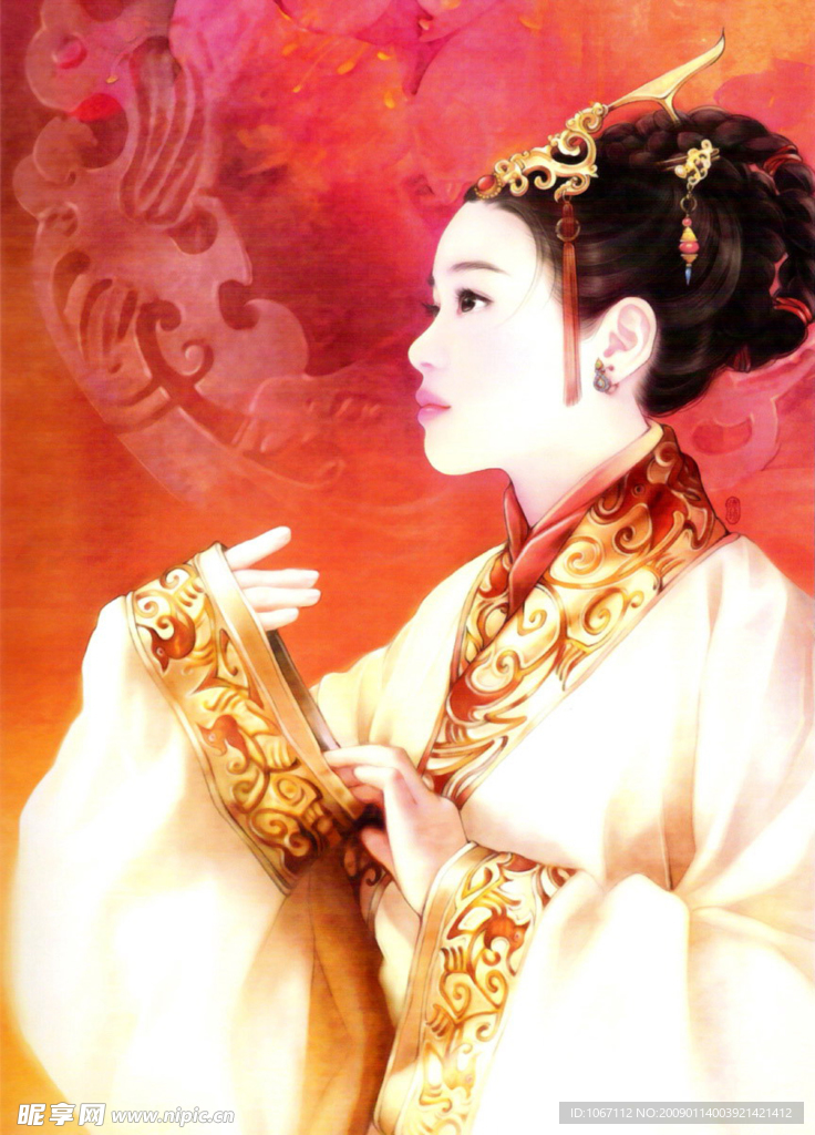 精美手绘古装美女