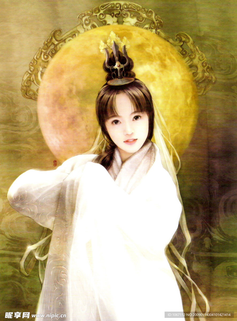 精美手绘古装美女