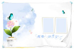 蝴蝶仙子婚纱模板