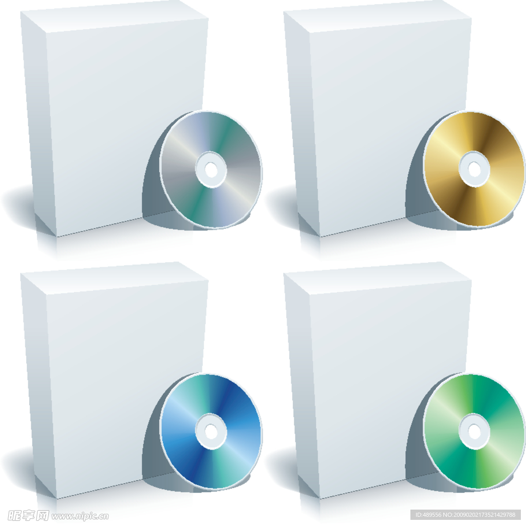 软件盒外包装附光盘外形图