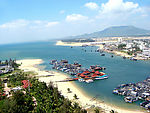 俯瞰三亚海峡