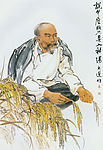 中国现代名画 说什么我也要入社图
