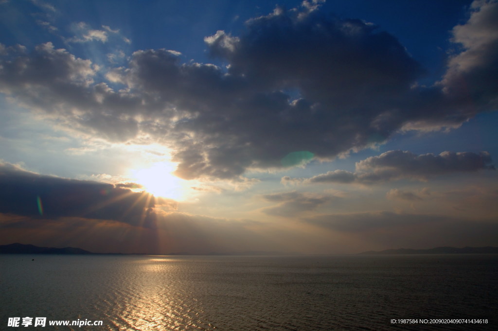 太湖晚霞