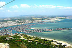 俯瞰三亚海湾风光